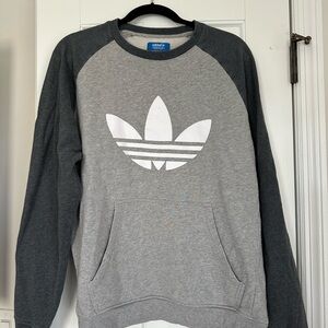 Adidas Gray and Black Sweatshirt